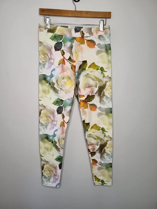 Soft Surroundings Have To Have Floral Pull On Pants Size Small