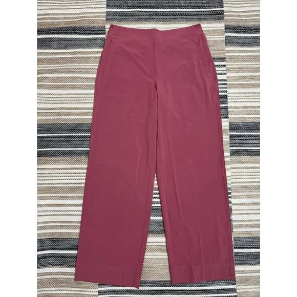 Athleta Brooklyn Heights High Rise Trouser Rose Pink‎ Size 10 Women
