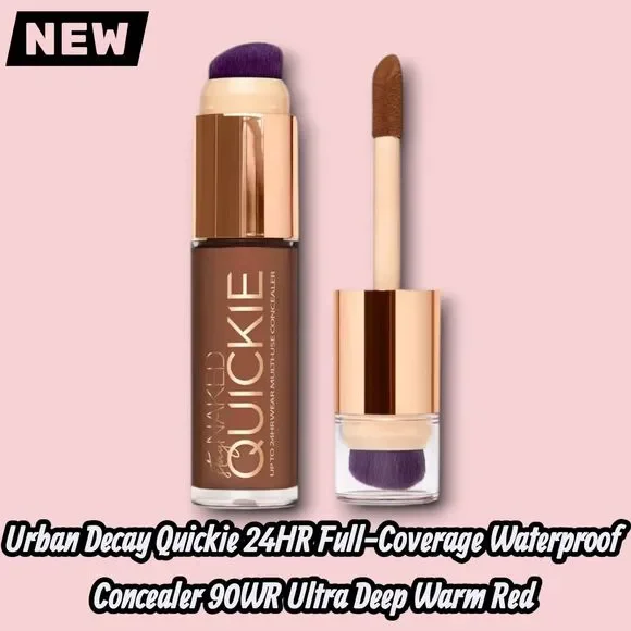 New Urban Decay Quickie 24HR Full-Coverage Waterproof Concealer 90WR Ultra Deep