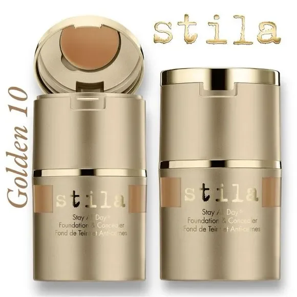 STILA Stay All Day Foundation & Concealer F: 1.0 fl.oz/C: 0.04 oz in Golden 10