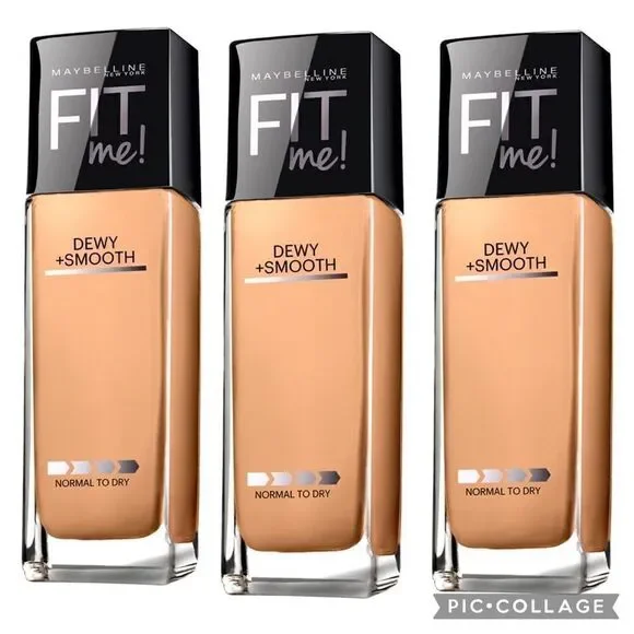 Lot of 3 360 Mocha Maybelline Fit Me Dewy + Smooth Foundation