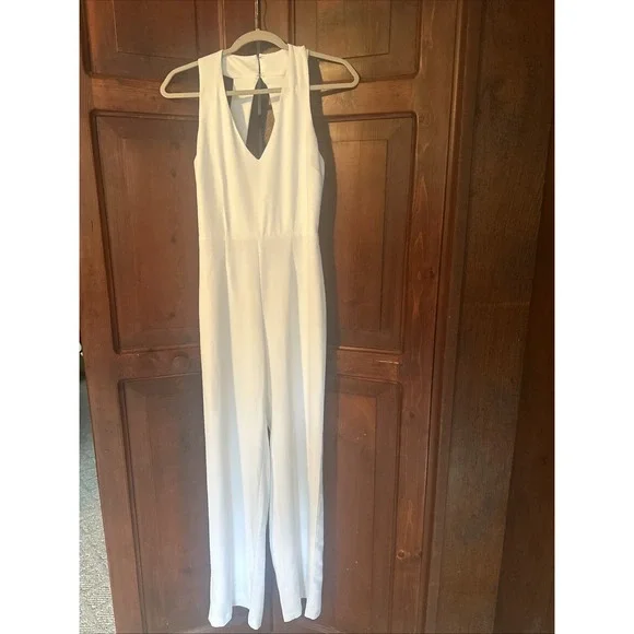 Women's BB Dakota White Romper‎ Jumpsuit Size 0 - Bride Wedding Shower