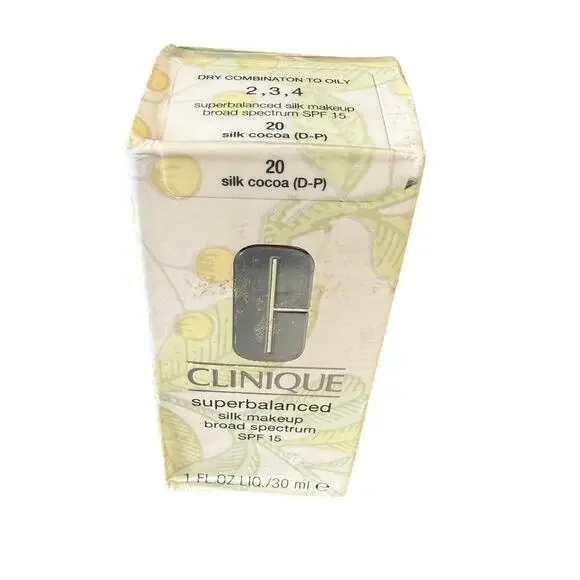New Clinique Superbalanced Silk Makeup‎ Broad Spectrum SPF15 1 OZ #20 Silk Cocoa