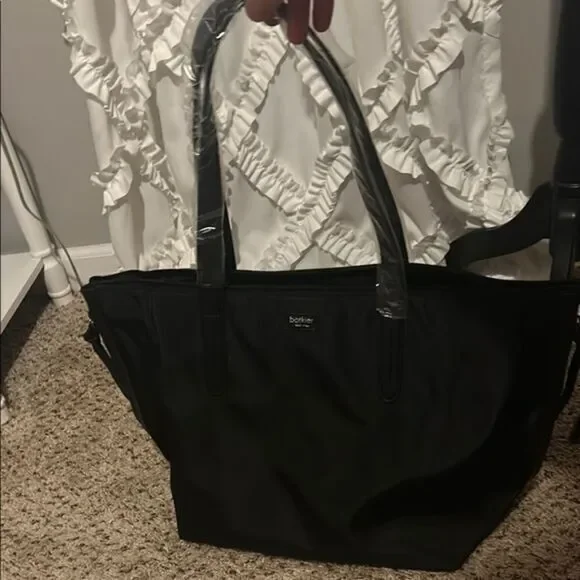Botkier Black Tote Bag with Structured Design and Durable Handles