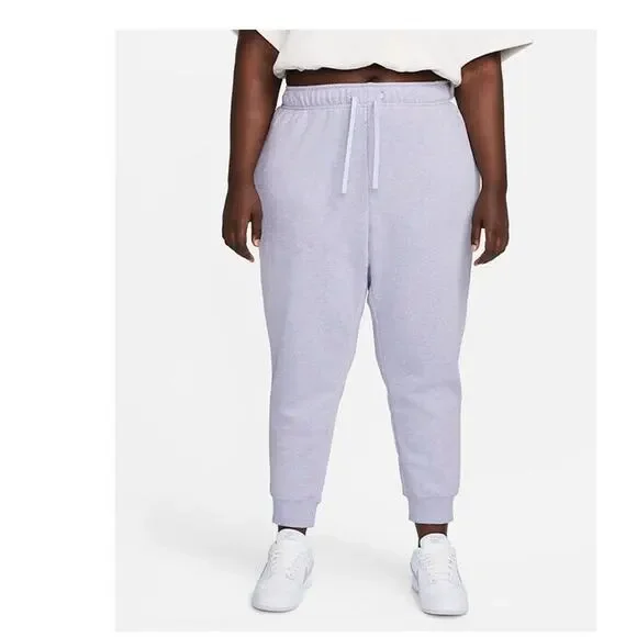 Nike Women Sportswear Club Fleece Joggers Light Thistle Plus Size 1XL
