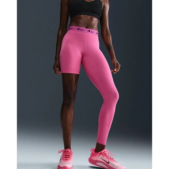 Nike Pro Dri-FIT Leggings Womens Medium Pink Single Leg Basketball A'ja Wilson