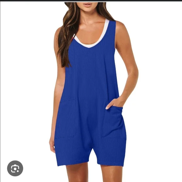 SINCERELY JULES WOMEN'S BLUE ROMPER SIZE SMALL NWT