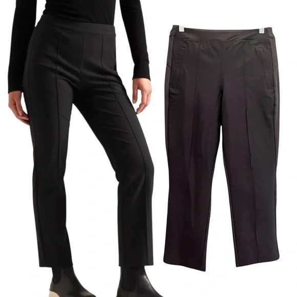 ATHLETA Headlands Hybrid Straight Leg Black Pants Stretch Women's Size 8