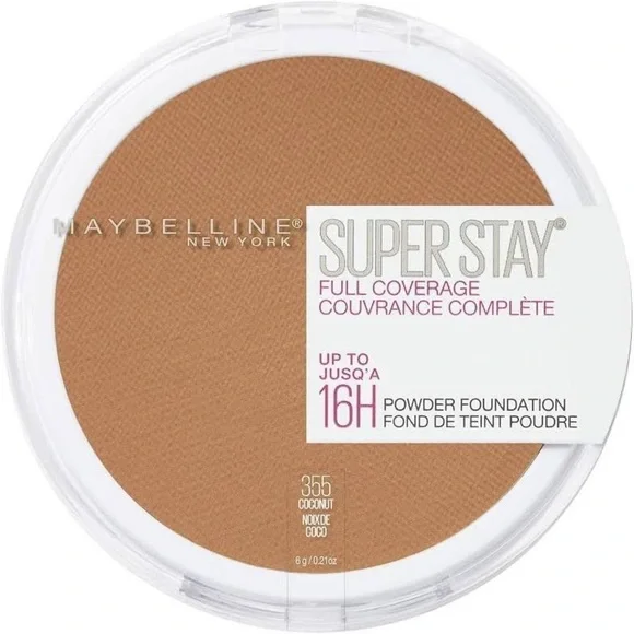 Maybelline 16H #355 Coconut Super Stay Full Coverage Powder Foundation
