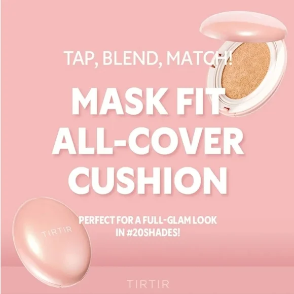 TIRTIR All Cover Pink Cushion Korean Cushion Foundation 13N Fair Ivory Full Size