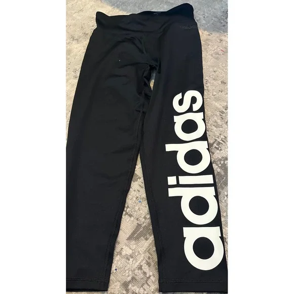 Adidas‎ Women Size S Black CLIMALITE 3/4 Tight Training Pants Leggings New