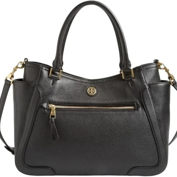 Tory Burch Black Francis Satchel / Crossbody Bag