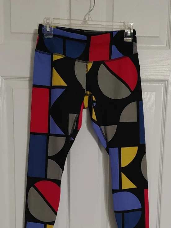 Brooks Geometric Leggings Women's Sz Small Athletic wear, Running Exercise Yoga