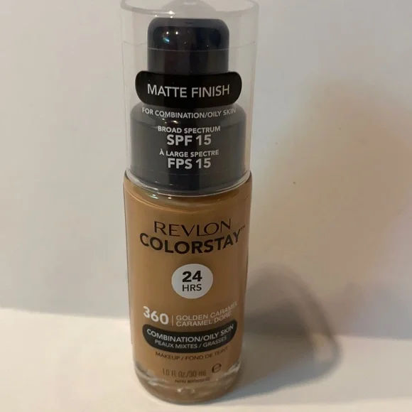 Revlon Matte Finish Colorstay Foundation Golden Caramel 360 Combination Oily
