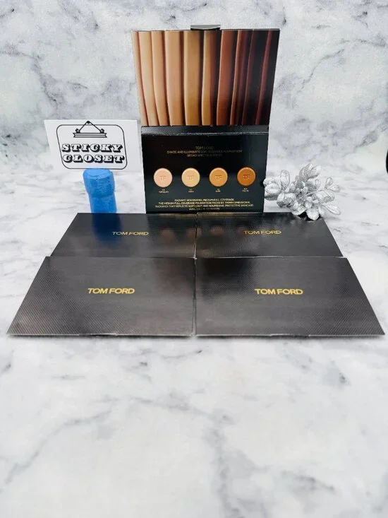 Tom Ford Beauty Gift Set-4 Shades Illuminate Radiance Foundation SPF 50-5pc-NEW