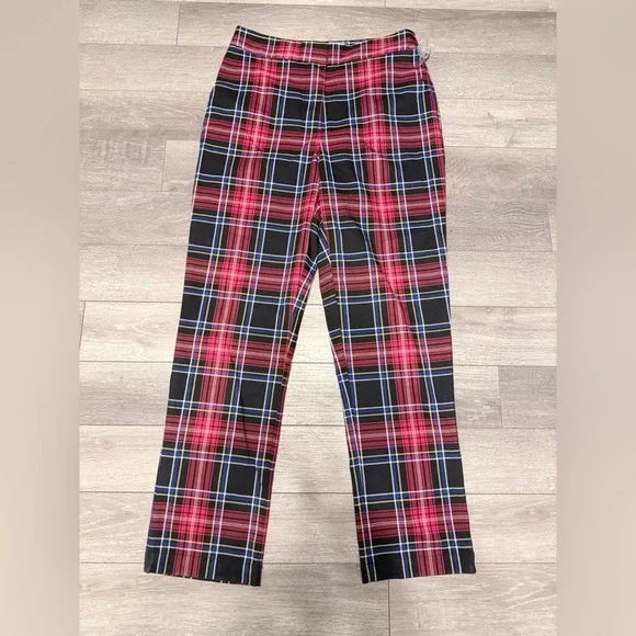 Draper James RSVP Plaid‎ Pants - Black & Red Plaid