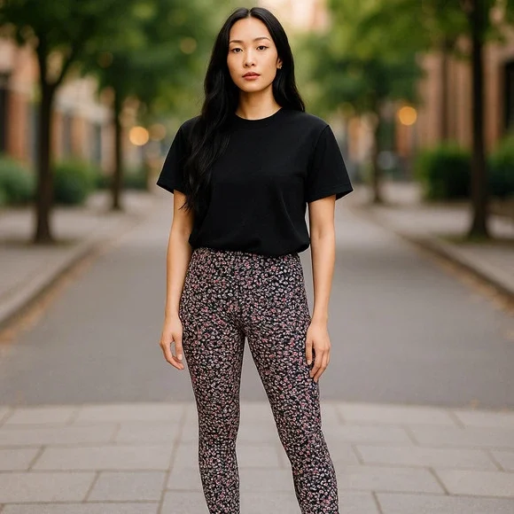 JoyLab Leggings Womens XS Camo Print High Rise Yoga Pants Athletic Gym Workout‎