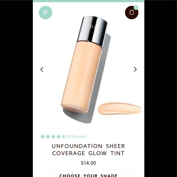 Undone‎ I foundation glowtint in porcelain