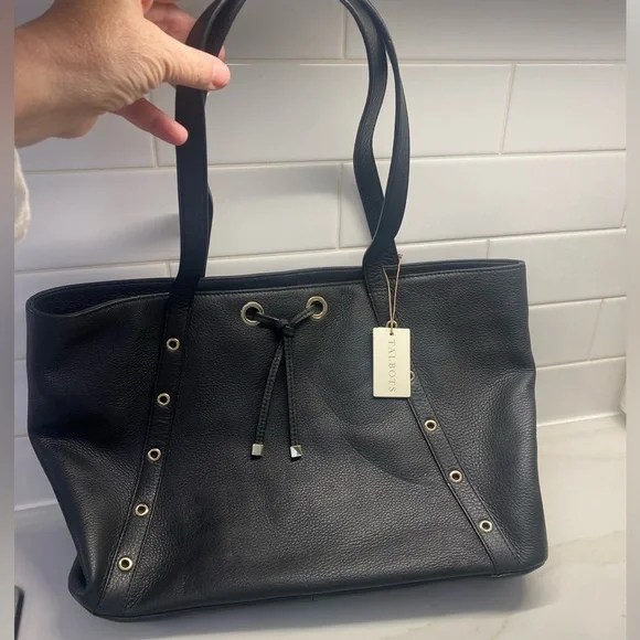 TALBOTS Leather Women's Tote Bag NEW WITH TAG