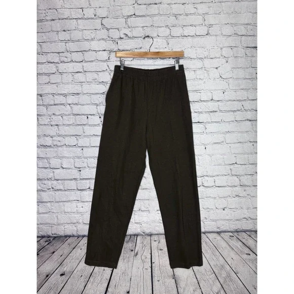 Sarah Bentley Women's Dark‎ Brown Elastic Waist Pants Size L
