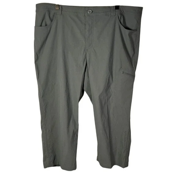 Eddie Bauer Women's‎ Guide Pro WR Tech Capri Pants Size 16 Gray Nylon Spandex