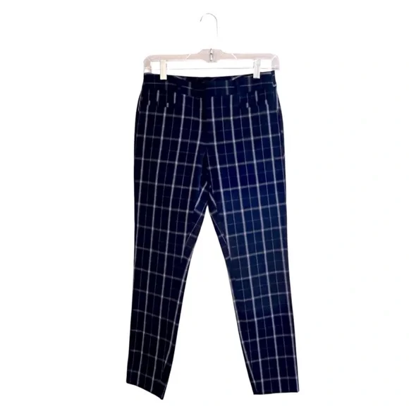 Banana Republic Sloan‎ Navy White Pant Cotton Blend Size 0