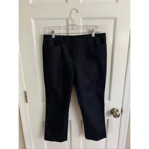 New York & Company 7th Avenue cropped trousers size 8