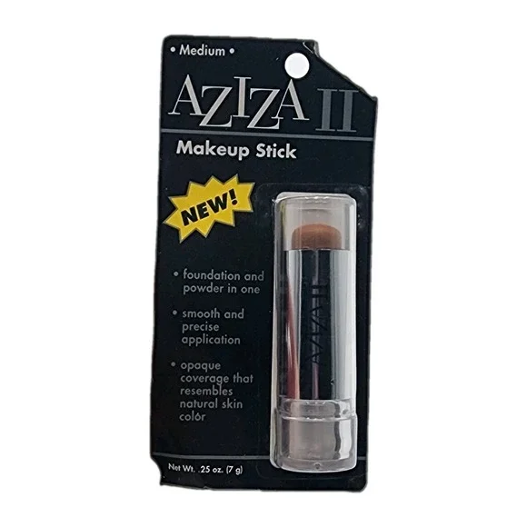 Aziza II Makeup Stick Medium Foundation And Powder 70067 .25 oz New Old Stock
