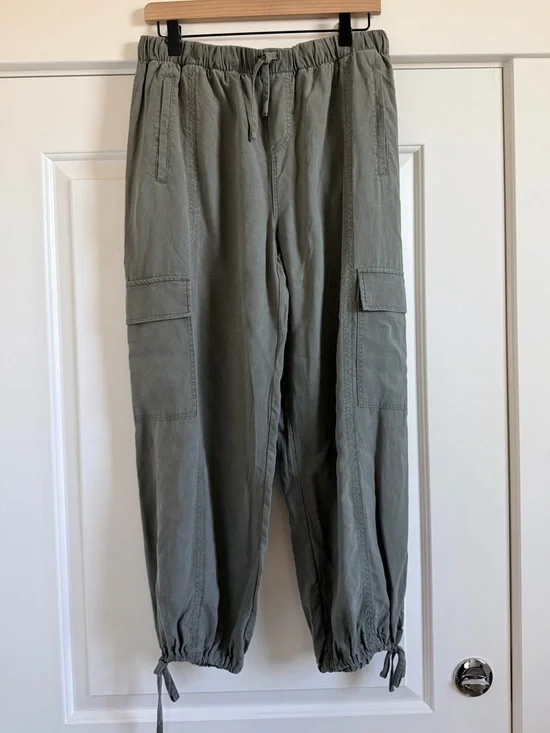 Splendid Olive Green Cargo Drawstring Pants