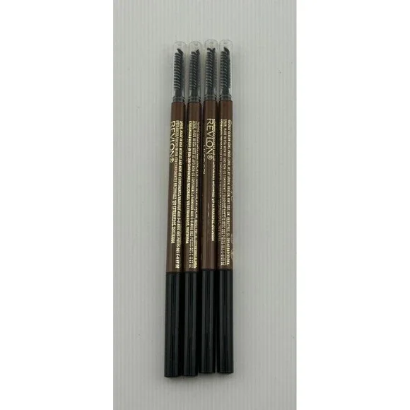 Lot of 4 Revlon Colorstay Long Lasting Natural Micro Brow Pencil #453 Soft Brown