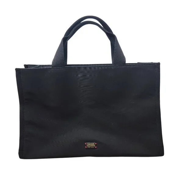 Frances Valentine New York Kate Black Tote Bag Shoulder Bag Purse