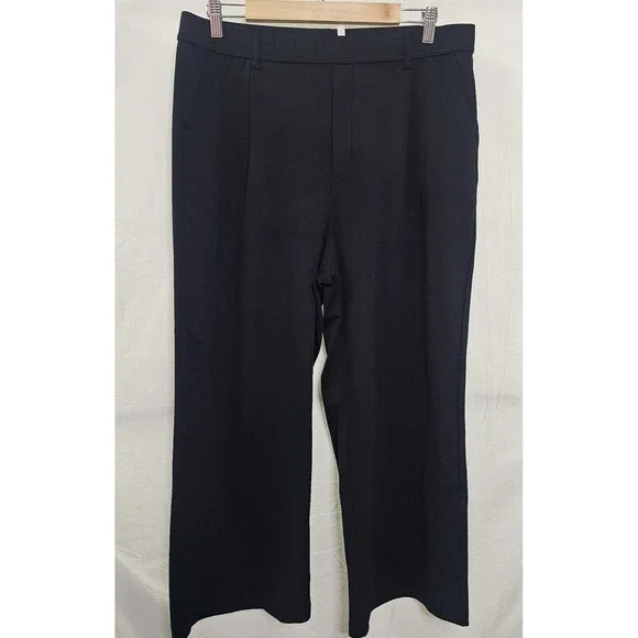 Halara Black Flex Day Stretch High Waisted Pocket Work Flare Pants XL Petite
