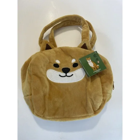 Friendshill Shibata San Shiba Inu Plush Tote‎ Bag Kawaii NWT