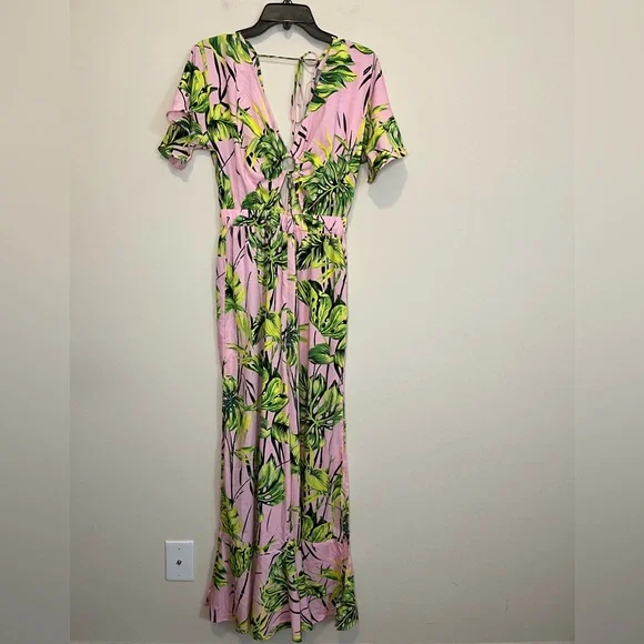 NWT ASOS Tropical Print Jumpsuit Size 6