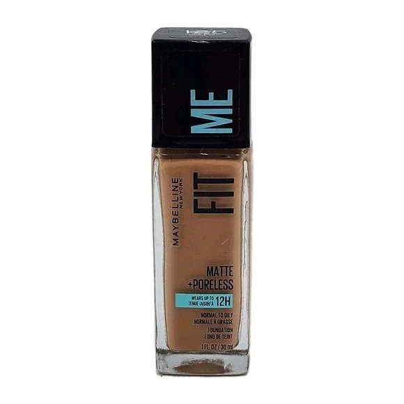 Maybelline Fit Me Matte & Poreless Foundation 125 Nude Beige 12 Hour New Sealed
