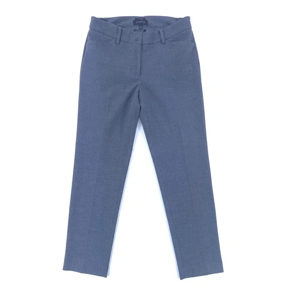 Talbots Women Dress Pants‎ Hampshire Ankle 6 Blue Grey Career Trousers