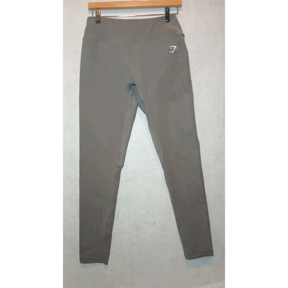 Gymshark Leggings Womens Small Gray High Rise Athletic Workout Running Pants
