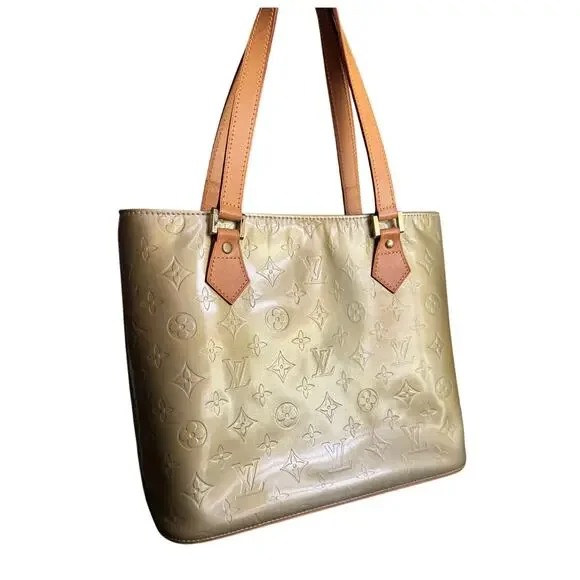 Authentic Louis Vuitton Houston‎ Tote Bag Purse Vernis Patent Leather