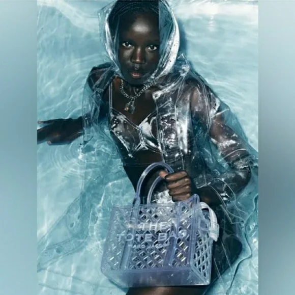 NWT! Marc Jacobs Authentic THE JELLY TOTE - Clear Transparent Tote / Crossbody