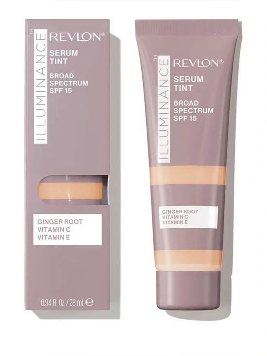 Revlon Illuminance Tinted Serum,Triple Hyaluronic Acid,SPF 15, 209 Buff Beige