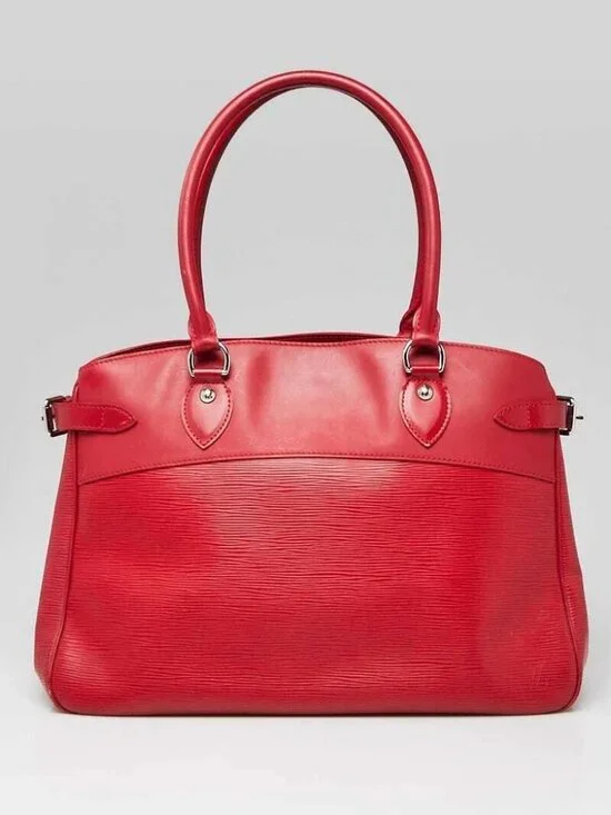 Louis Vuitton Rouge Epi Leather Passy GM Bag