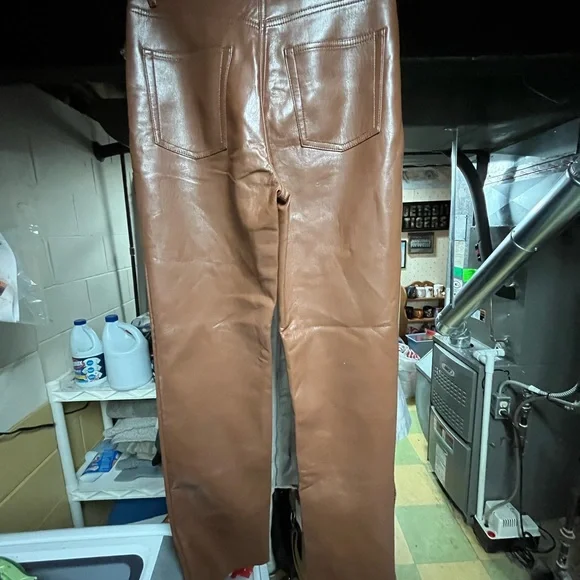 Wilfred Brown Leather Pants Size 2