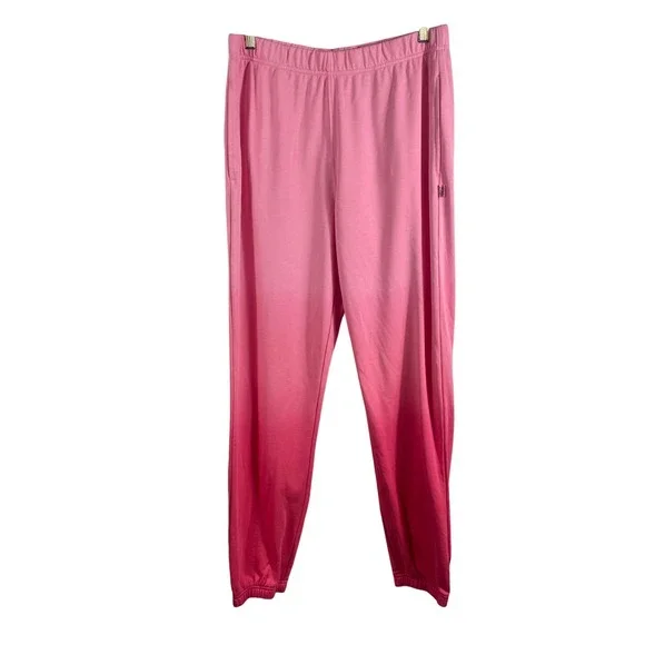 BOBS from‎ Skechers Pink Ombre Sweatpants Size M Elastic Waist Lounge Joggers