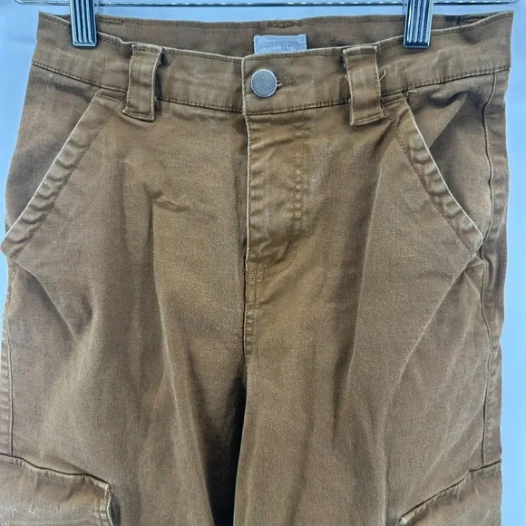 Full Tilt Cargo Pants Womens Brown Straight Leg Gorpcore Y2K Outdoor Streetwear