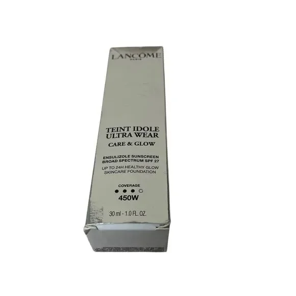 Lancôme‎ 450W Teint Idole Ultra Wear Care & Glow Foundation SPF 27 1 oz