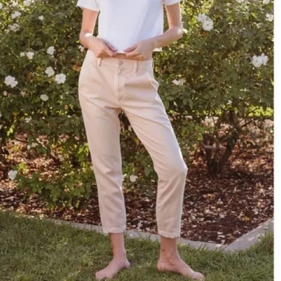 AMO Slouch Trouser Size 32 Pale Pink