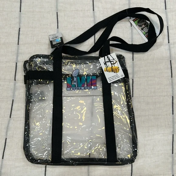 Clear see through small tote bag. Super Bowl LVII