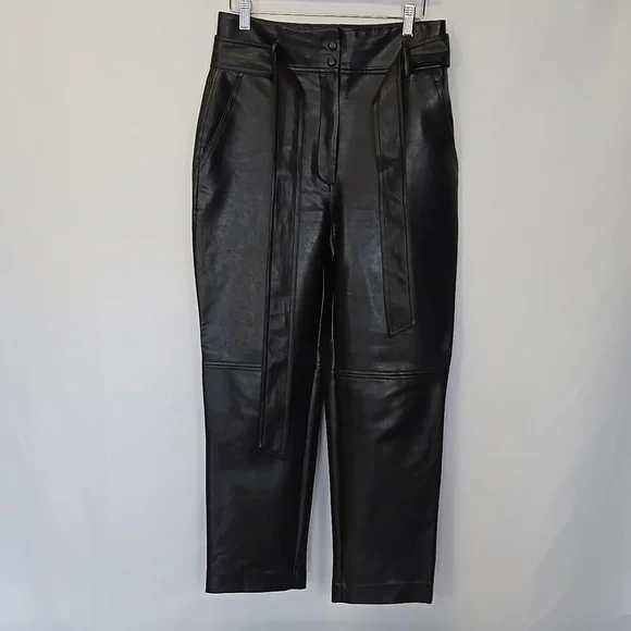 Wifred Vegan Leather Pants - Size 8