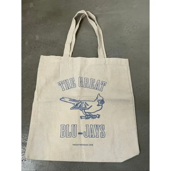 The Great. Blu-Jays Canvas Tote | Cream