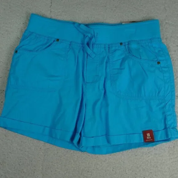 Arizona Jeans Shortie Blue Shorts Size 16